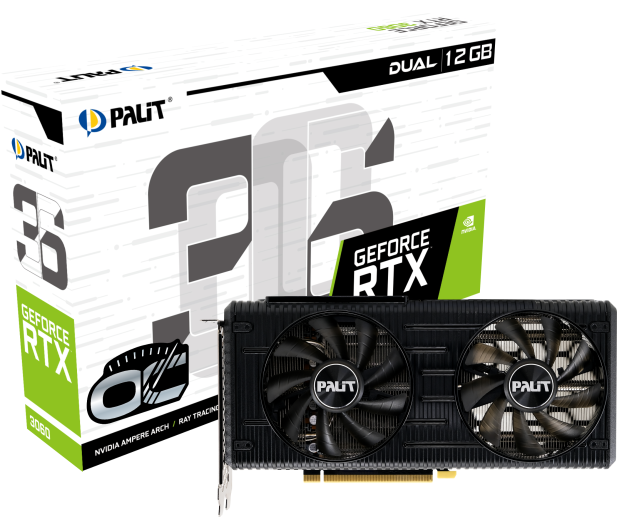 PALIT RTX 3060 Dual OC 12GB GDDR6 192bit 3DP/HDMI NE63060T19K9-190AD - 633459 - zdjęcie 5